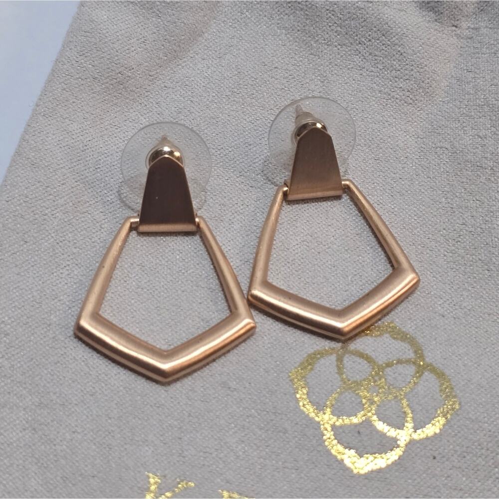 KENDRA SCOTT Paxton Hoop Earrings‎ In Rose Gold